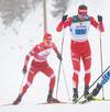 Команда Норвегии выигрывает эстафету в Лахти.