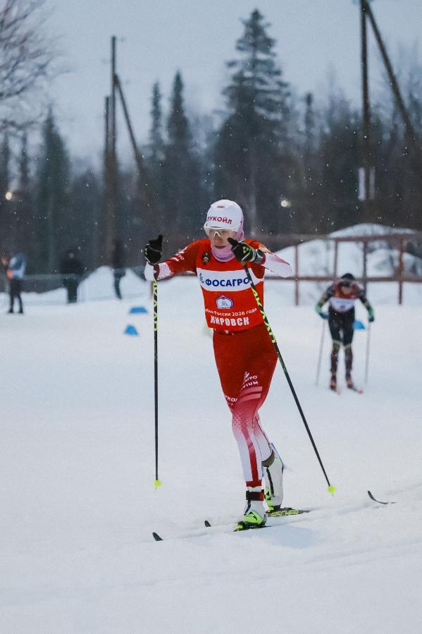 Алина Пеклецова – победительница гонки с раздельным стартом на первом этапе Фосагро Кубок России по лыжным гонкам.